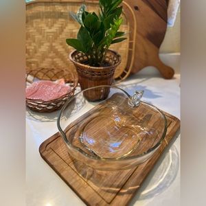 Vintage Hazel Atlas orchard blossom large bowl